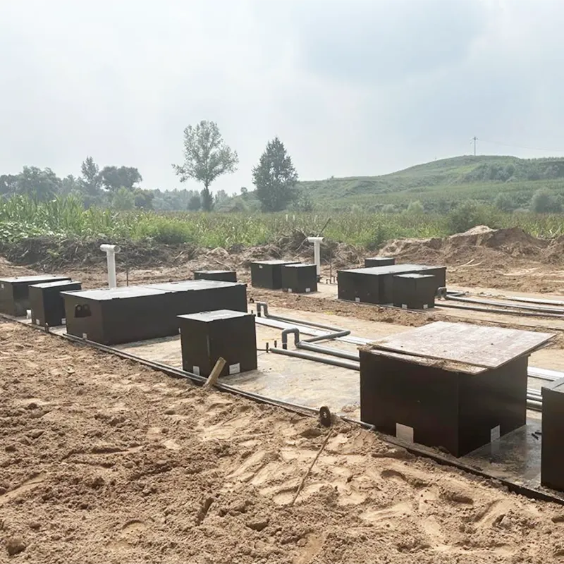 दफन घरेलू सीवेज बड़े पैमाने पर केंद्रीकृत उपचार स्टेशन