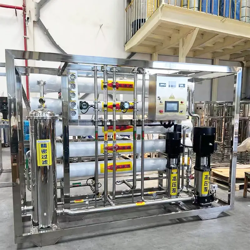खाद्य उद्योग के लिए लेवल 2 शुद्ध जल रिवर्स ऑस्मोसिस उपकरण